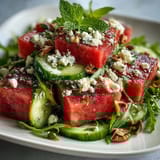 Watermelon Arugula Salad Summer