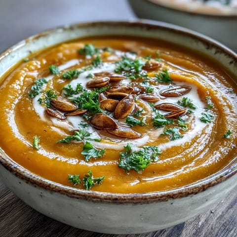 Roasted Butternut Squash Soup, warm and comforting, perfect for a cozy meal.