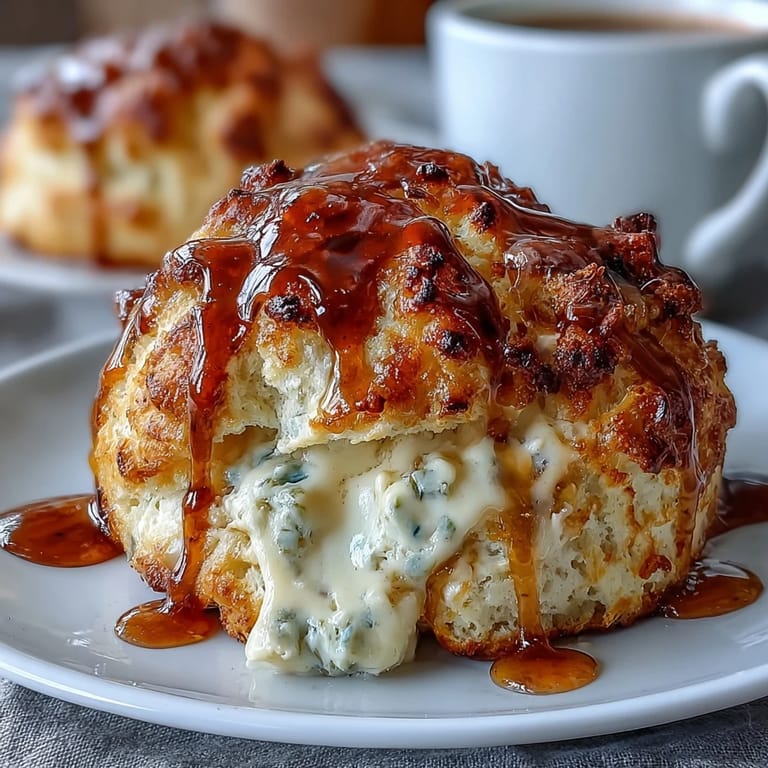 Tender scones bursting with floral dandelion and honey flavors, served warm alongside a generous spoonful of rich clotted cream.