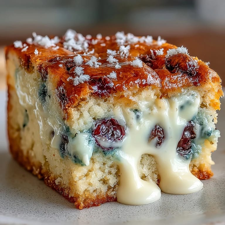 Melted white chocolate and tart lemon swirl through tender white chocolate lemon blueberry blondies.