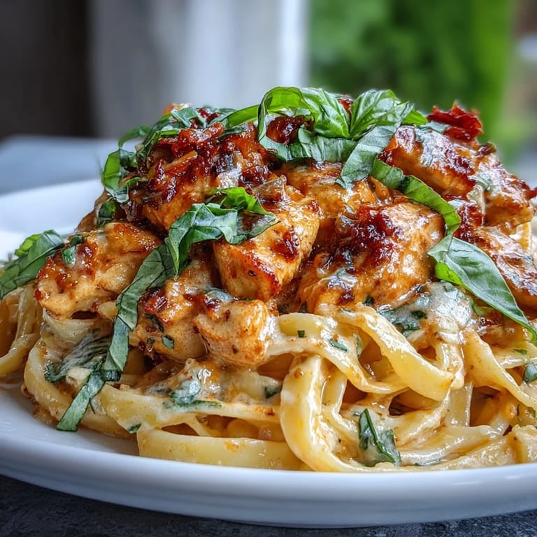 Savor this rich Marry Me Chicken Pasta, featuring luscious sun-dried tomato cream sauce.