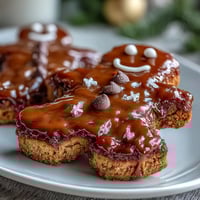 GingerBrave Cookie Run Kingdom gingerbread bites with festive royal icing decorations, inspired by the beloved game character.