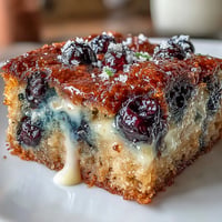 Chewy white chocolate lemon blueberry blondies, studded with fruit and ready to enjoy.