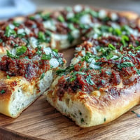 Crispy Turkish Lahmacun Pizza with savory lamb and bright sumac.