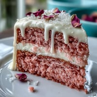 Elegant Bridal Shower Rosé Velvet Cake with shimmering gold drip and pink frosting.